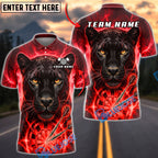 BlueJose Darts Thunder Black Panther Dartboard Fantasy Personalized Name, Team Name Unisex Shirt (6 Colors)