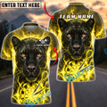BlueJose Darts Thunder Black Panther Dartboard Fantasy Personalized Name, Team Name Unisex Shirt (6 Colors)