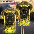 BlueJose Darts Thunder Black Panther Dartboard Fantasy Personalized Name, Team Name Unisex Shirt (6 Colors)