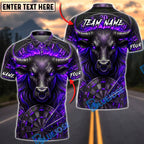 BlueJose Darts Inferno Flame Black Bull Dartboard Fantasy Personalized Name, Team Name Unisex Shirt (4 Colors)