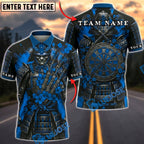 BlueJose Darts Crimson Samurai Warrior Dartboard Fantasy Personalized Name, Team Name Unisex Shirt (4 Colors)