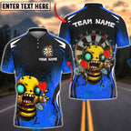 BlueJose Darts Angry Hornet Zombie Mascot Multicolor Options Personalized Name Shirt (6 Colors)