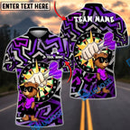 BlueJose Darts Bear Cool Style Geometric Pattern Multicolor Options Personalized Name Shirt (4 Colors)