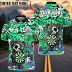 BlueJose Darts Zombie Bear Dark Graffiti Horror Art Multicolor Options Personalized Name Shirt (4 Colors)
