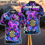 BlueJose Darts Bear Graffiti Heart Breaker Art Multicolor Options Personalized Name Shirt (6 Colors)