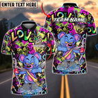 BlueJose Darts Bear Archer Graffiti Love Theme Multicolor Options Personalized Name Shirt (4 Colors)