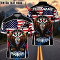 BlueJose Darts Patriotic League USA Flag Eagle Target Dartboard Badge Personalized Name Shirt