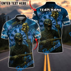 BlueJose Darts Grim Mummy Customized Name, Team Name 3D Shirt (4 Colors)