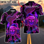 BlueJose Darts Neon Xmas Dartboard Character Fire Glow Multicolor Options Personalized Name Shirt (4 Colors)