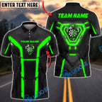 BlueJose Darts Cyber Dartboard Armor Neon Panels Personalized Name, Team Name Unisex Shirt (6 Colors)
