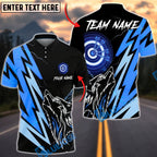 BlueJose Darts Lightning Wolf Power Target Personalized Name, Team Name Unisex Shirt (6 Colors)