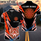 BlueJose Darts Lightning Wolf Head Graphic Personalized Name, Team Name Unisex Shirt (6 Colors)