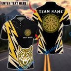 BlueJose Darts Lightning Wolf Head Graphic Personalized Name, Team Name Unisex Shirt (6 Colors)