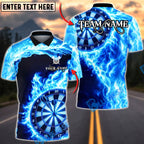 BlueJose Darts Lightning Wave Energy Multicolor Options Personalized Name Shirt (4 Colors)