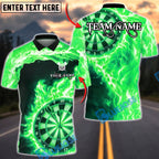 BlueJose Darts Lightning Wave Energy Multicolor Options Personalized Name Shirt (4 Colors)