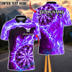 BlueJose Darts Lightning Wave Energy Multicolor Options Personalized Name Shirt (4 Colors)