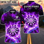 BlueJose Darts Electric Storm Dartboard Multicolor Options Personalized Name Shirt (4 Colors)