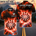 BlueJose Darts Electric Storm Dartboard Multicolor Options Personalized Name Shirt (4 Colors)