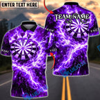 BlueJose Darts Lightning Strike Dartboard Multicolor Options Personalized Name Shirt (4 Colors)