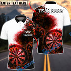 BlueJose Darts Elegant Floral Artistic Target Personalized Name, Team Name Unisex Shirt (4 Colors)