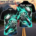BlueJose Darts Epic Lightning Thunder Energy Strike Personalized Name, Team Name Unisex Shirt (6 Colors)