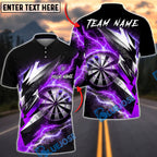 BlueJose Darts Epic Lightning Thunder Energy Strike Personalized Name, Team Name Unisex Shirt (6 Colors)