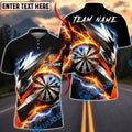 BlueJose Darts Epic Lightning Thunder Energy Strike Personalized Name, Team Name Unisex Shirt (6 Colors)