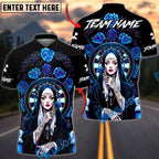 BlueJose Darts Elegant Rose Gothic Nun Dartboard Target Personalized Name, Team Name Unisex Shirt (4 Colors)