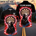 BlueJose Darts Lightning Virgin Mary Dartboard Halo Electric Storm Dark Faith Personalized Name, Team Name Unisex Shirt (4 Colors)