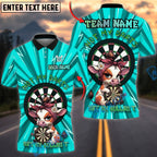 BlueJose Darts Funny Cow Not My Darts Not My Bullshit Humor Meme Style Personalized Name, Team Name Unisex Shirt (4 Colors)