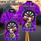 BlueJose Darts Funny Cow Not My Darts Not My Bullshit Humor Meme Style Personalized Name, Team Name Unisex Shirt (4 Colors)