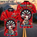 BlueJose Darts Funny Cow Not My Darts Not My Bullshit Humor Meme Style Personalized Name, Team Name Unisex Shirt (4 Colors)