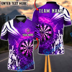 BlueJose Darts Dartboard Fire Blast Abstract Personalized Name, Team Name Unisex Shirt (4 Colors)