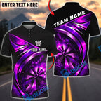 BlueJose Darts Dark Neon Dartboard Galaxy Style Personalized Name, Team Name Unisex Shirt (4 Colors)