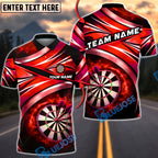 BlueJose Darts Dartboard Smoke Energy Personalized Name, Team Name Unisex Shirt (4 Colors)