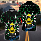BlueJose Darts Zen Bee Meditation Style Multicolor Options Personalized Name Shirt (6 Colors)