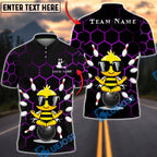 BlueJose Darts Zen Bee Meditation Style Multicolor Options Personalized Name Shirt (6 Colors)