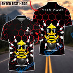 BlueJose Darts Zen Bee Meditation Style Multicolor Options Personalized Name Shirt (6 Colors)