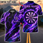 BlueJose Darts Blazing Firestorm Cool Bullseye Personalized Name, Team Name Unisex Shirt (4 Colors)
