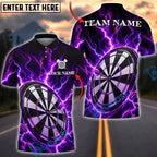 BlueJose Darts Electric Thunderstorm Personalized Name, Team Name Unisex Shirt (4 Colors)