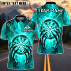 BlueJose Darts Thunder Skeleton Hand Dartboard Personalized Name, Team Name Unisex Shirt (4 Colors)