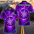 BlueJose Darts Thunder Skeleton Hand Dartboard Personalized Name, Team Name Unisex Shirt (4 Colors)
