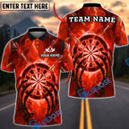BlueJose Darts Thunder Skeleton Hand Dartboard Personalized Name, Team Name Unisex Shirt (4 Colors)