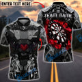BlueJose Darts Dark Mecha Armor Dartboard Personalized Name Shirt