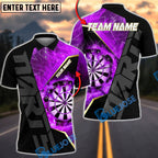 BlueJose Darts Fire Target Flaming Dartboard Precision Design Personalized Name, Team Name Unisex Shirt (4 Colors)