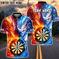 BlueJose Darts Fire Ice Dual Element Dragon Strike Personalized Name Shirt