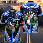 BlueJose Darts Crocodile Team Lightning Personalized Name, Team Name Unisex Shirt (4 Colors)