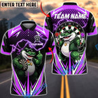 BlueJose Darts Crocodile Team Lightning Personalized Name, Team Name Unisex Shirt (4 Colors)