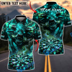 BlueJose Darts Bull Fierce Demon Beast Personalized Name, Team Name Unisex Shirt (6 Colors)