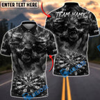 BlueJose Darts Bull Fierce Demon Beast Personalized Name, Team Name Unisex Shirt (6 Colors)
